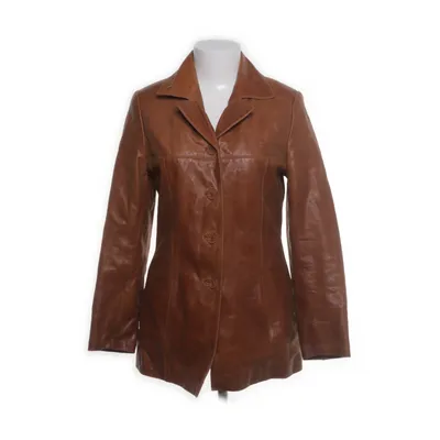 Leather coat (Brown) from Saki