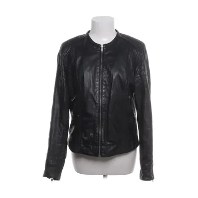 Läderjacka (Svart) från Molltan Polyester, Skinn