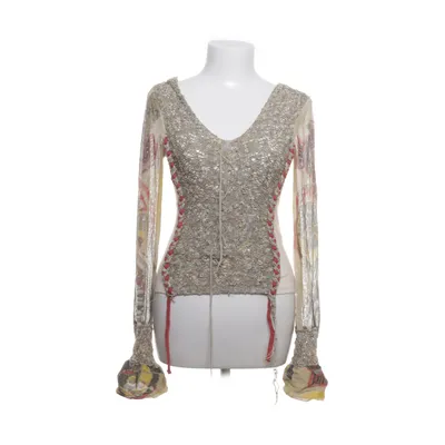 Top (Beige, Multicolored) from Save the Queen Acrylic, Cotton, Nylon, Viscose