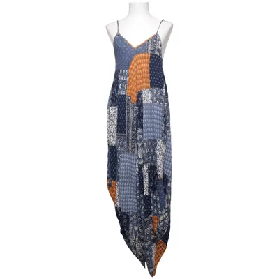 Jumpsuit (Blue, Orange, White) from Qed London Viscose