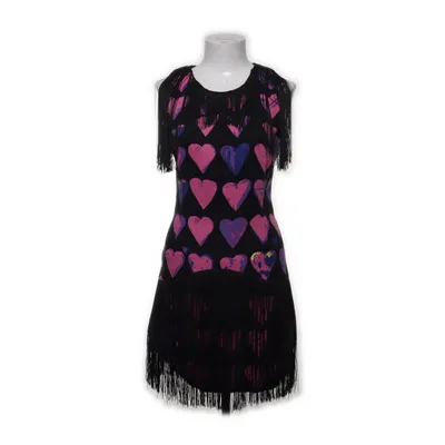 Jurk (Zwart, Meerkleurig) van Versace for H&M Elastaan, Polyester, Zijde