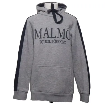 Hoodie (Gray, Blue) from Malmö FF Cotton, Polyester