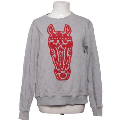 Sweatshirt (Gray, Red) from Get the Gallop Organic cotton