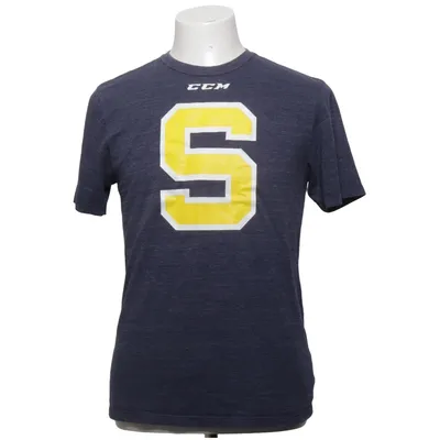 T-shirt (Bleu) de CCM Coton, Polyester, Viscose
