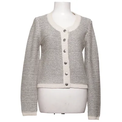Cardigan (Grå, Beige) fra Saint Tropez Bomuld, Metallfiber
