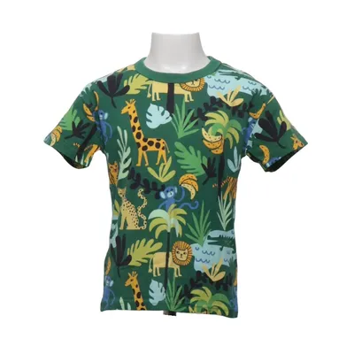 T-shirt (Green, Multicolored) from Lindex Kids Cotton