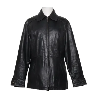 Veste en cuir (Noir) de Woodlands Leather Cuir, Polyester