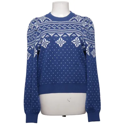 Julesweater (Blå, Hvid) fra Stay Bomuld, Elastan, Genanvendt polyester, Viscose, Uld