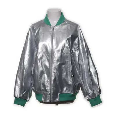 Bomberjacka (Silverfärgad, Grön) från Guts & Gusto Polyester, Polyuretan