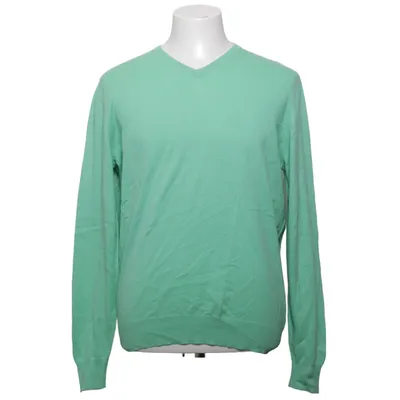 Pull-over (Vert) de Strokesman's Cachemire, Coton biologique, Soie