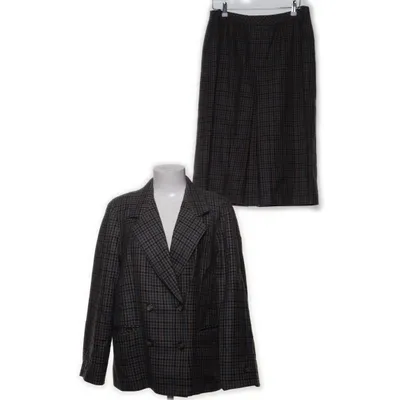 Dräkt (Blå, Brun, Grå, Svart) från Delmod Viskos, Ull