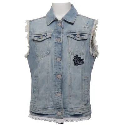 Spijker gilet (Blauw) van Petrol Industries Katoen, Elastaan, Polyester