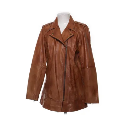 Bikerjacka (Brun) från Zoey Skinn, Polyester