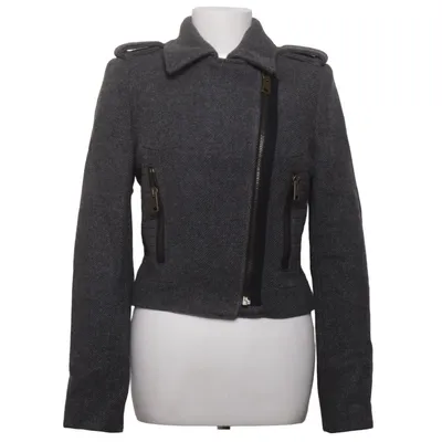 Veste de motard (Gris) de Oui Collection Acétate, Acrylique, Polyamide, Polyester, Laine