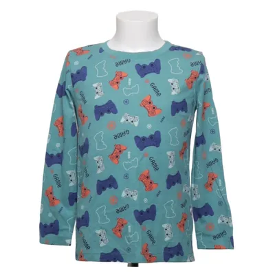 Long sleeve T-shirt (Green, Multicolored) from Peuhu Cotton