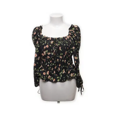 Crop top (Zwart, Meerkleurig) van Topshop Polyester
