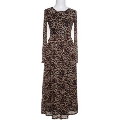 Maxikjole (Brun, Flerfarvet) fra Sisters Point Polyester