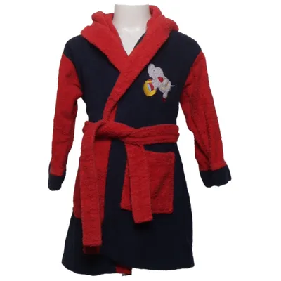 Bathrobe (Blue, Red) from Sterntaler Cotton