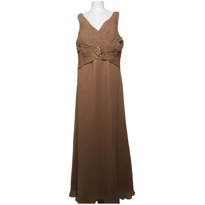 Aftenkjole (Beige) fra Poly Polyester
