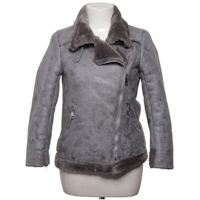 Shearlingjacka (Grå) från Novo Style Polyester, Polyuretan