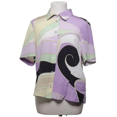 Kortärmad skjorta (Lila, Svart, Flerfärgad) från Lucia Polyester