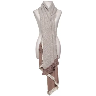 Écharpe (Gris, Marron, Beige) de Ester Elenora Acrylique, Coton