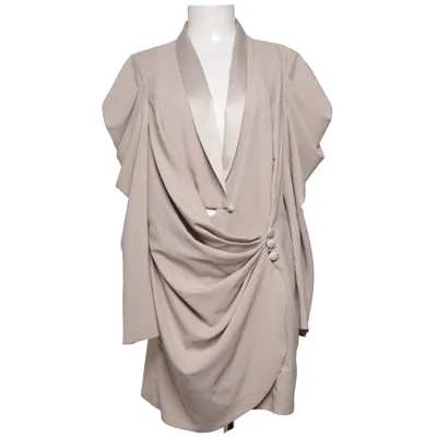 Slå-om-kjole (Beige) fra ASOS Polyester