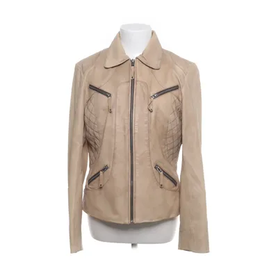 Leather jacket (Beige) from CKN of Scandinavia Polyester, Leather