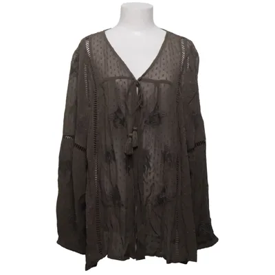 Blouse (Green) from Zizzi Viscose