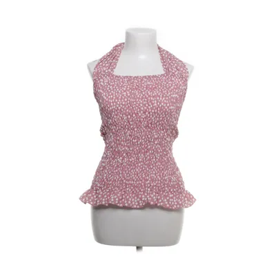 Halternecktopp (Rosa, Vit) från Shein Polyester