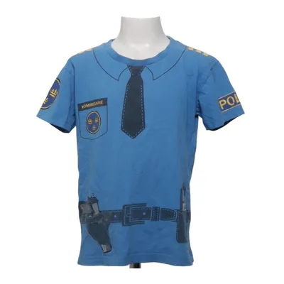 T-shirt (Blå, Flerfärgad) från Den Goda Fen Ekologisk bomull