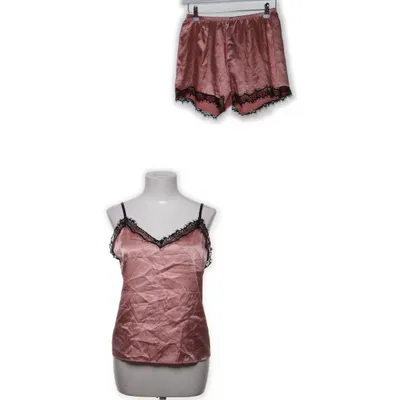 Pyjamasz (Pink, Sort) Elastan, Polyester