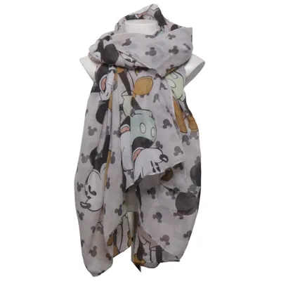 Sjal (Grå, Flerfärgad) från Disney x Codello Bomull, Polyester