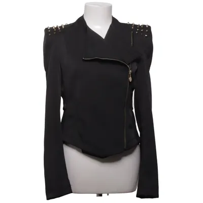 Bikerjacka (Svart) från Baby Baby Bomull, Elastan, Polyester