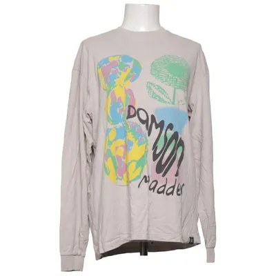 Långärmad t-shirt (Beige, Flerfärgad) från Damson Madder Bomull, Elastan