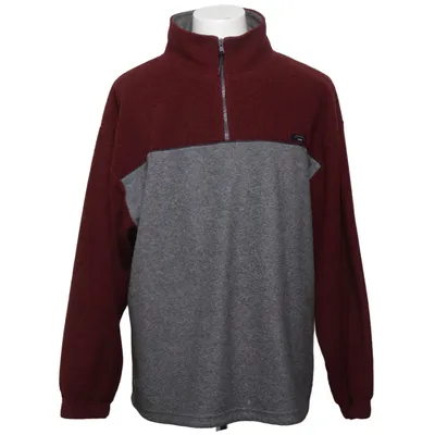 Fleece trui (Grijs, Rood) van North Creek Polyester, Viscose
