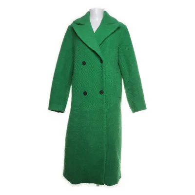 Coat (Green) from YAS Polyester, Wool