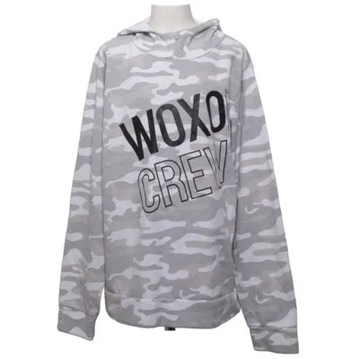 Huvtröja (Vit, Grå) från Woxo 720° Bomull, Polyester