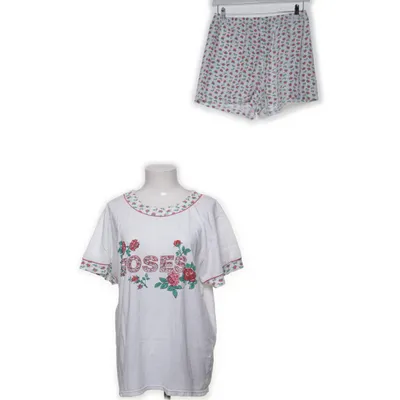 Pyjama (Blanc, Rouge, Vert) de Queentex Coton