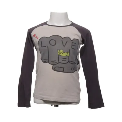 T-shirt à manches longues (Gris, Beige) de Katvig Coton recyclé