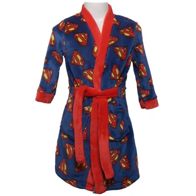 Peignoir (Bleu, Rouge, Jaune) de Superman Polyester