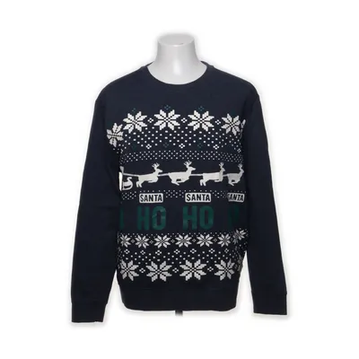 Pull de Noël (Bleu, Blanc, Vert) de Angelo Litrico for C&A Coton, Polyester
