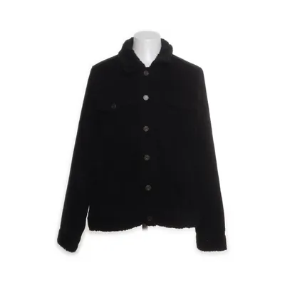 Overshirt (Black) from Urban Surface Cotton, Faux fur, Polyester