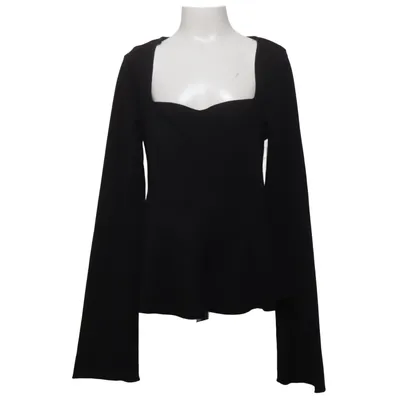 Peplum top (Zwart) van Gina Tricot Elastaan, Polyester