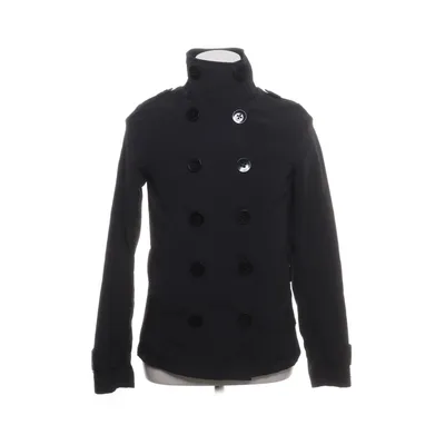 Pea coat (Black) from Review Cotton, Polyamide