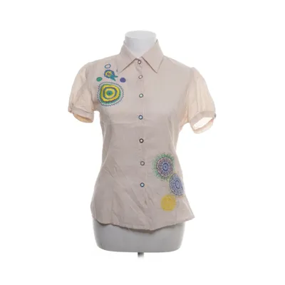 Short sleeve shirt (Beige, Pink, Multicolored) from Hello Kiss Cotton