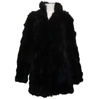 Jack (Zwart) van Hollies Stockholm Katoen, Polyester, Konijnenbont