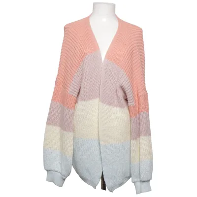 Strickjacke (Pink, Blau, Gelb) von Yessica Acryl, Polyester