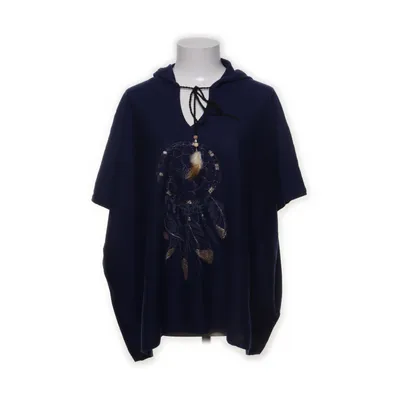 Kortärmad huvtröja (Blå) från Dressy Akryl, Nylon, Polyester, Ull