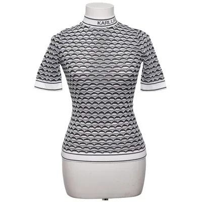 Topp (Svart, Vit) från Karl Lagerfeld Bomull, Lyocell, Polyamid, Viskos